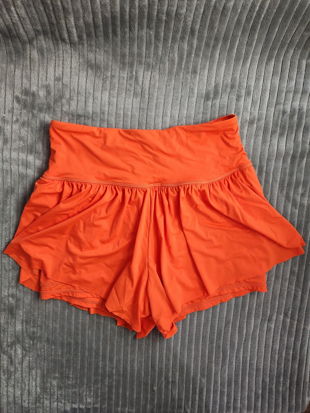 Soothfeel Shorts Womens Size XS Orange Running Yoga Lined Pockets Activewear